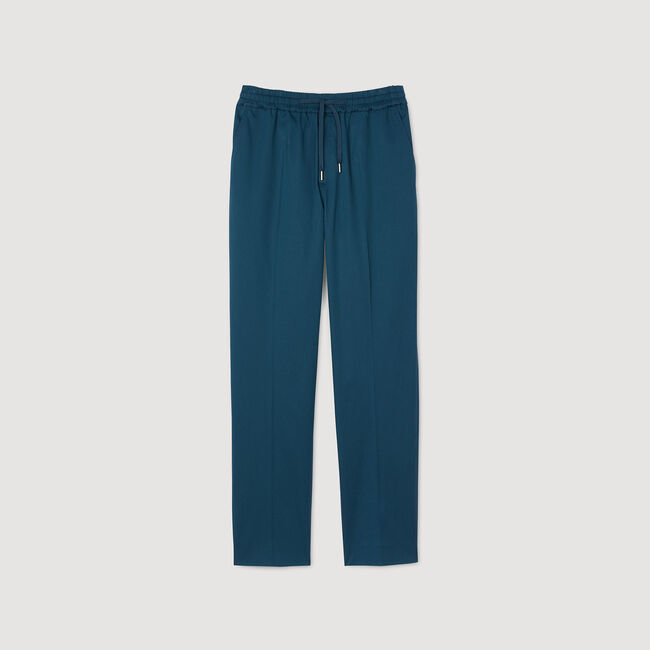 Pantalon droit élastiqué