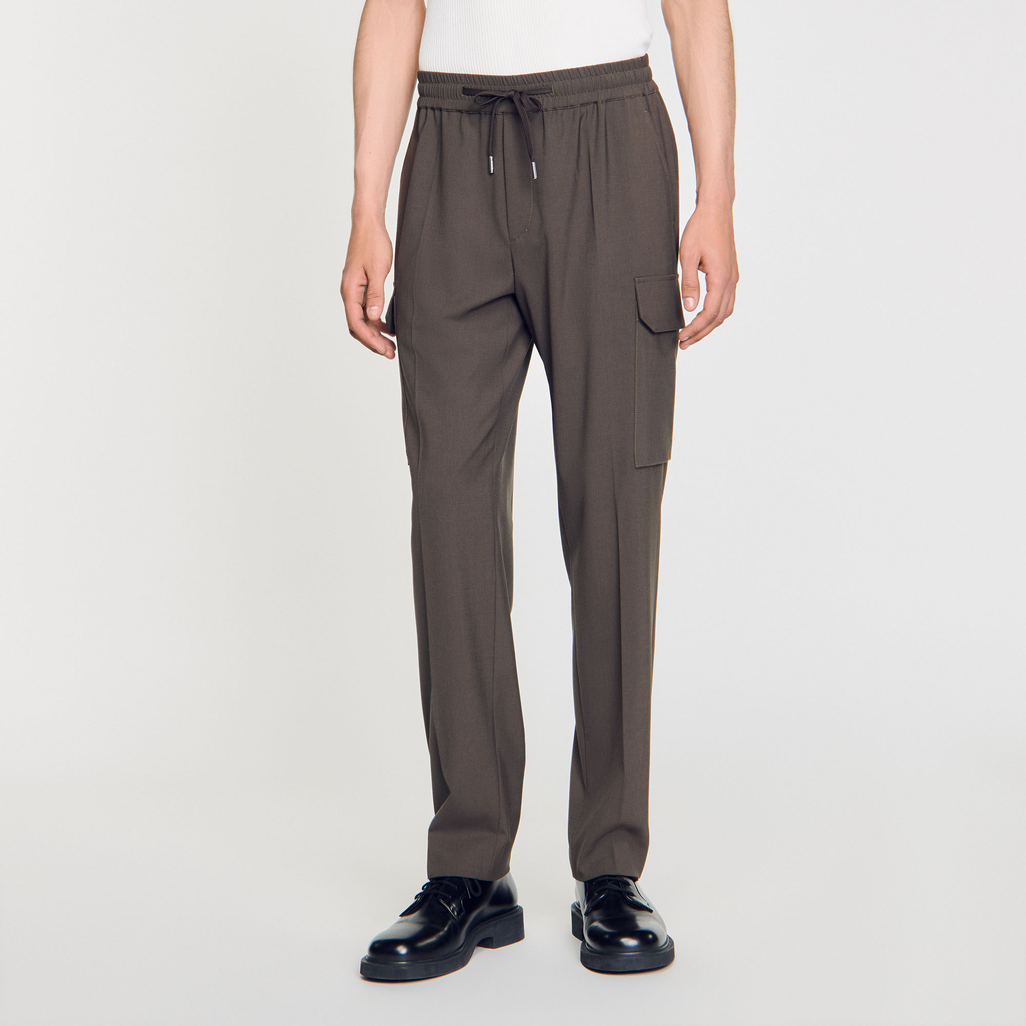 Pantalon cargo élastiqué