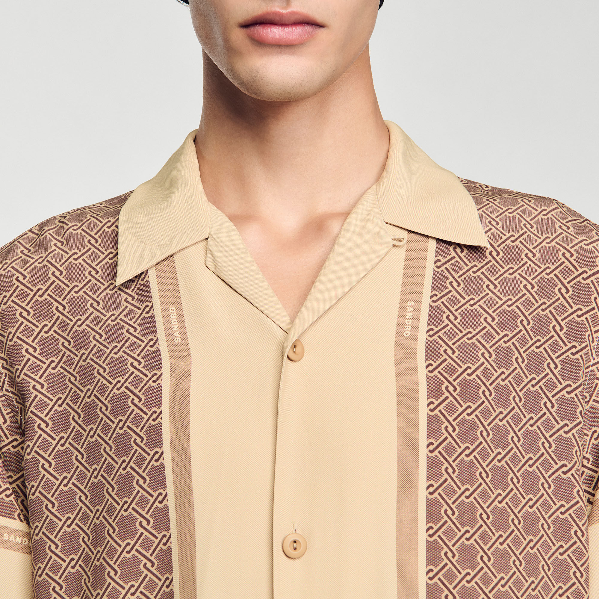 Chemise imprimée à manches courtes