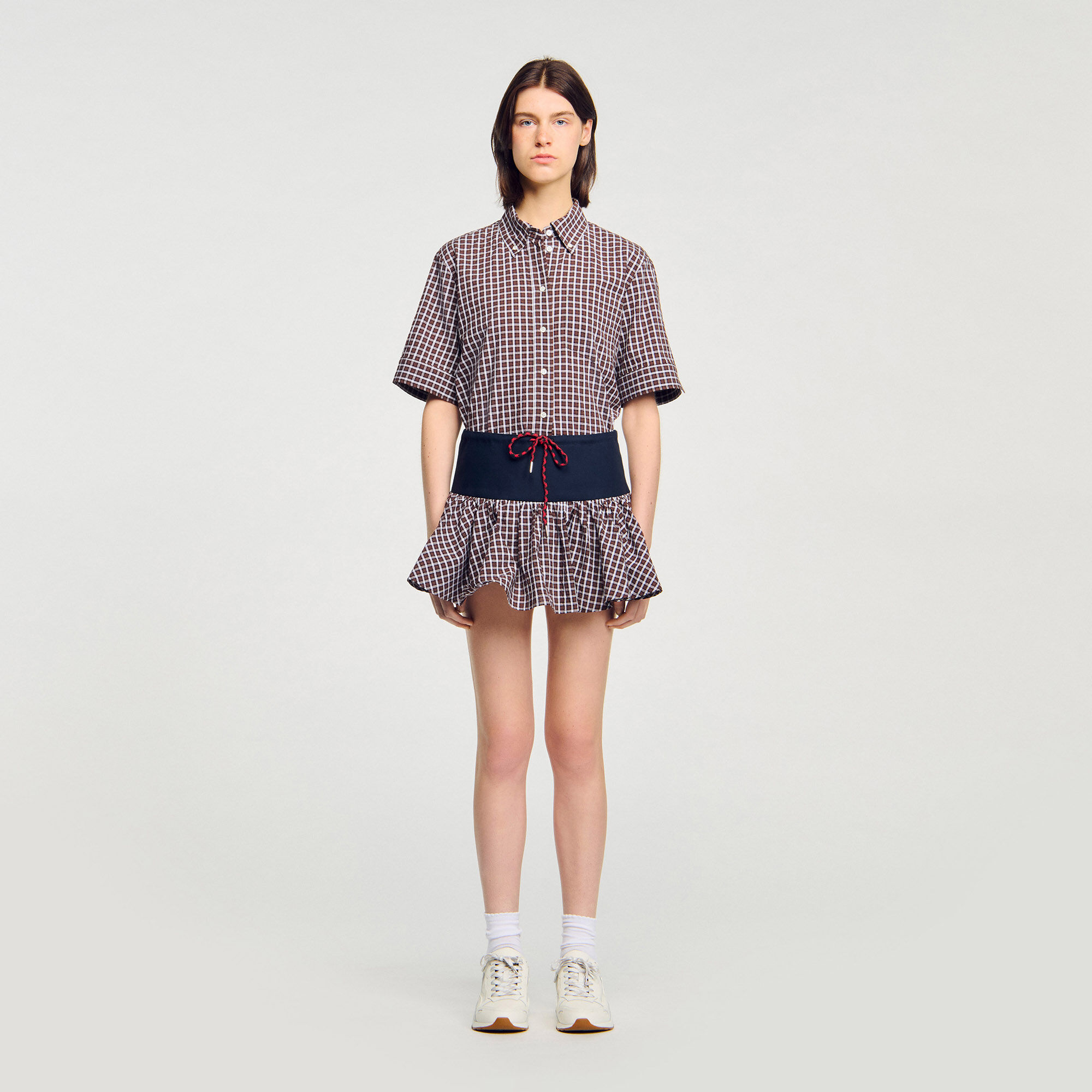 Jupe short à carreaux