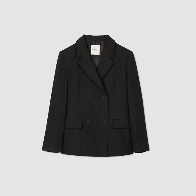 Veste de costume à boutonnage croisé 