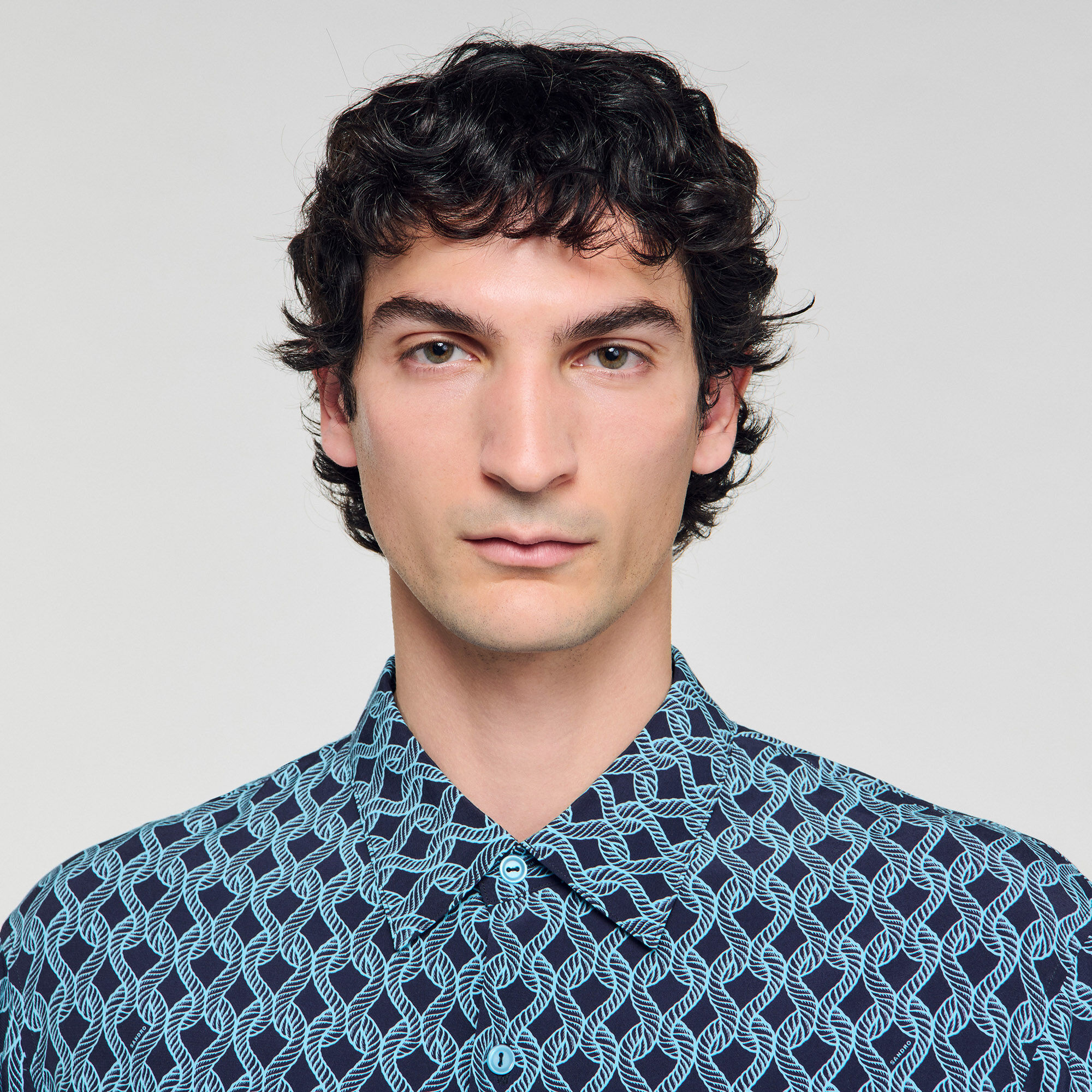 Chemise à imprimé corde