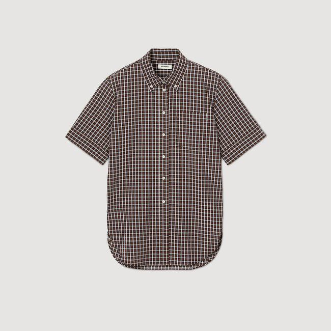 Chemise oversize à carreaux