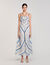 Robe longue à imprimé spirales