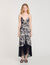 Robe longue à imprimé fleuri hawaïen