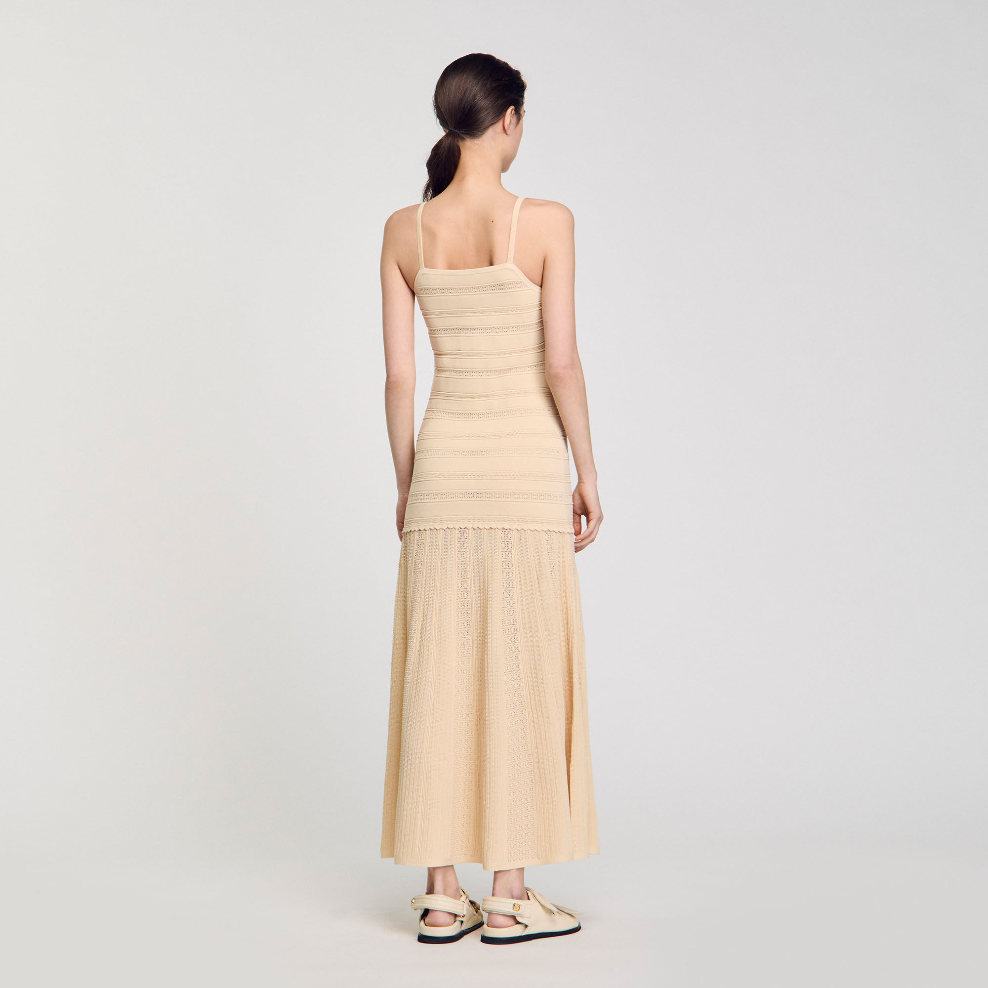 Robe longue en maille