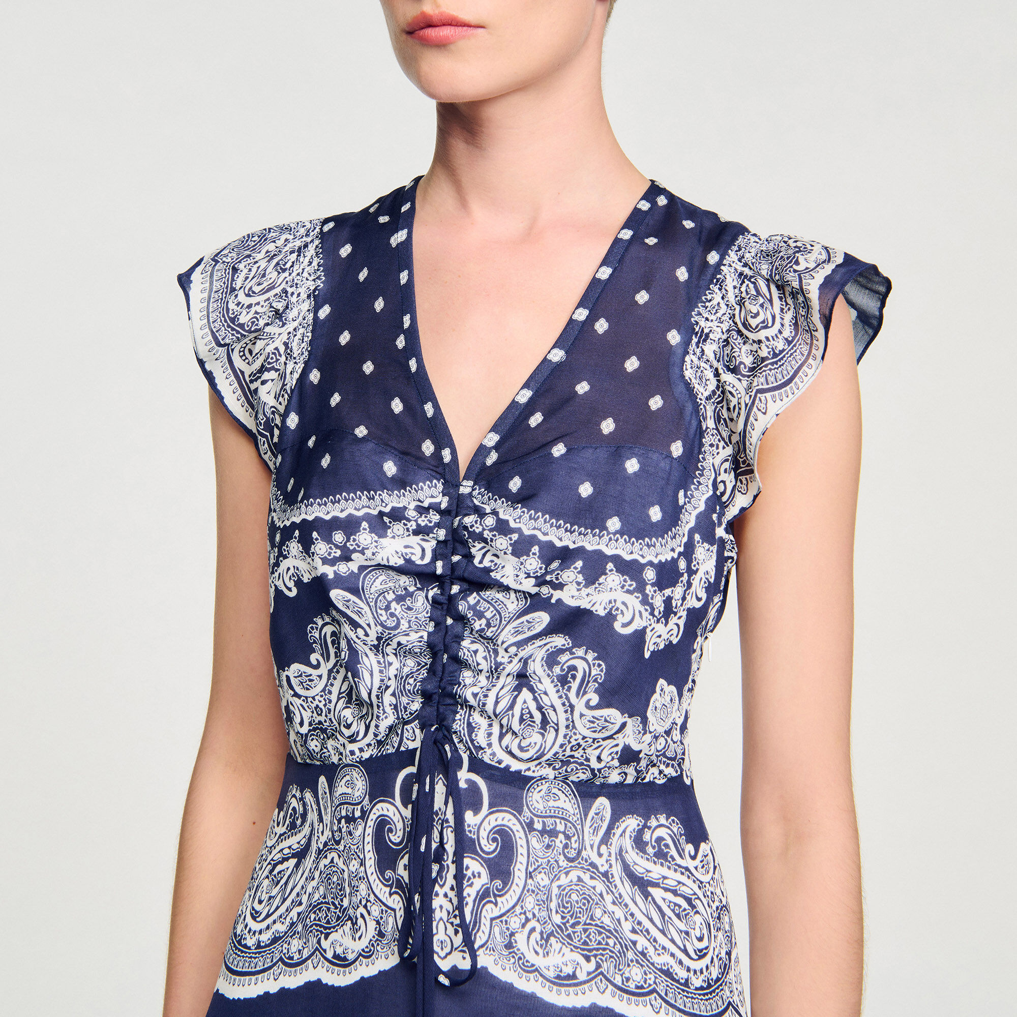 Robe courte à imprimé bandana
