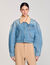 Blouson en jean à studs