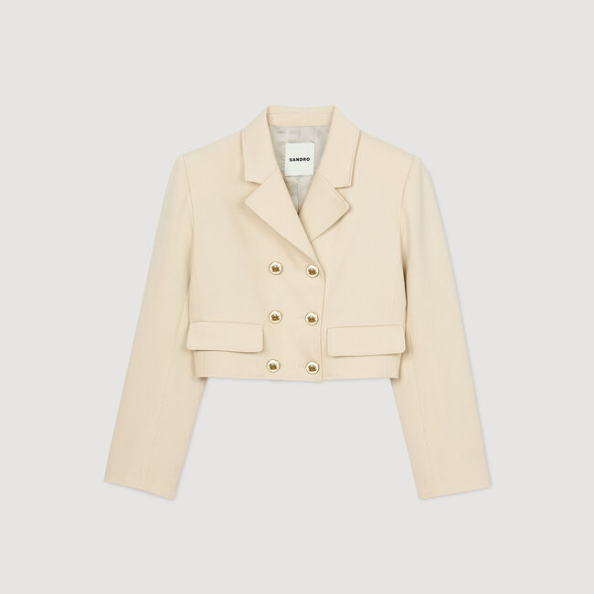 Veste courte à boutons 