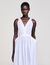 Robe longue à rayures