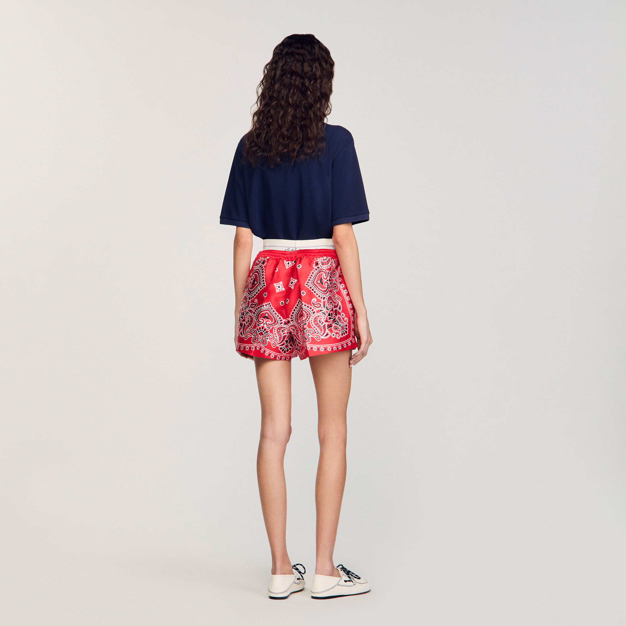 Short à imprimé bandana