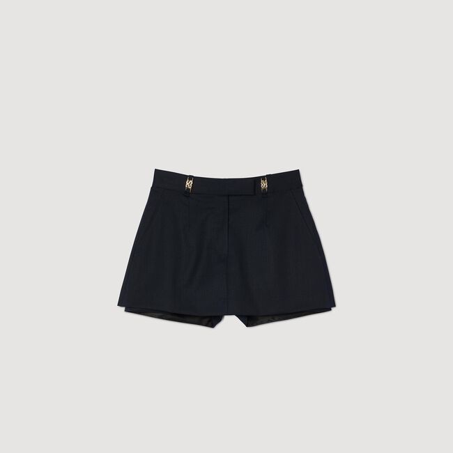 Jupe short à passants fantaisie