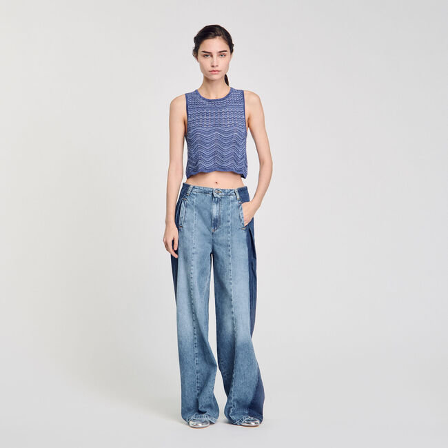Pull en maille scintillante