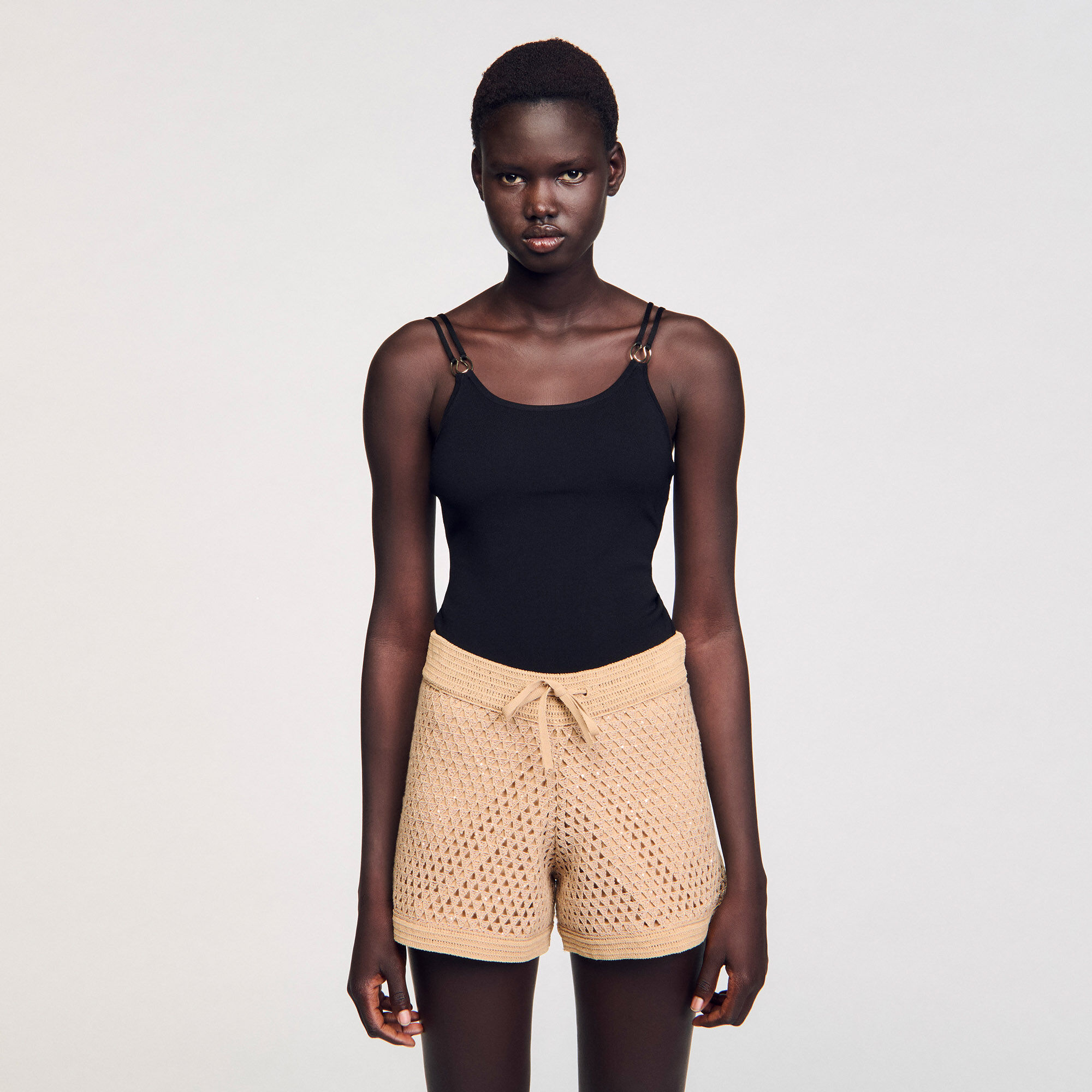 Body en maille à détail bijou