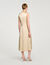 Robe longue en satin