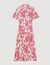 Robe longue chemise à imprimé fleuri