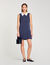 Robe courte à rayures