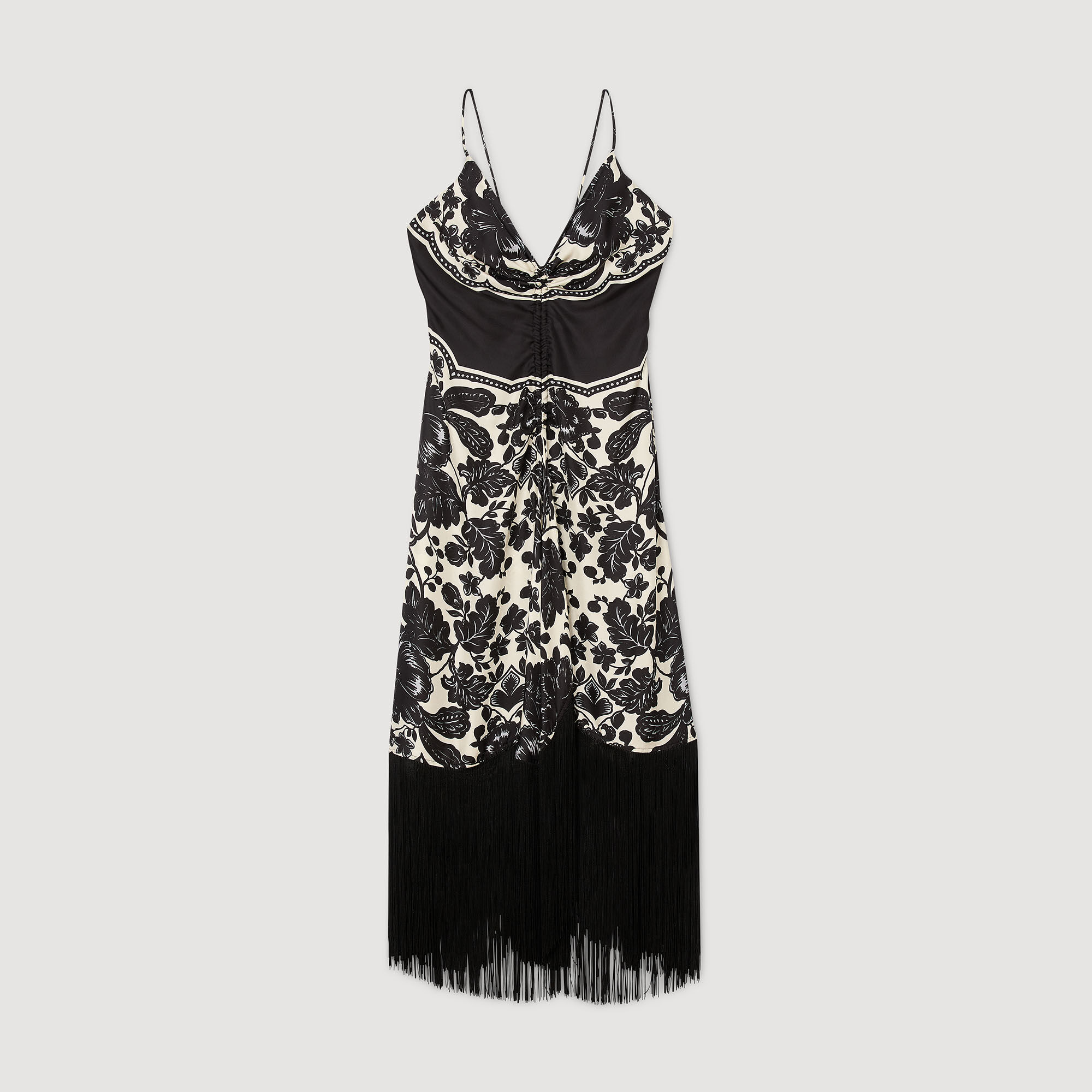 Robe longue à imprimé fleuri hawaïen