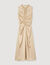Robe longue en satin