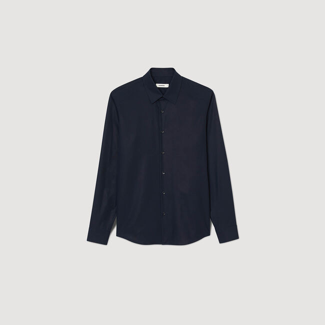 Chemise ajustée en coton stretch