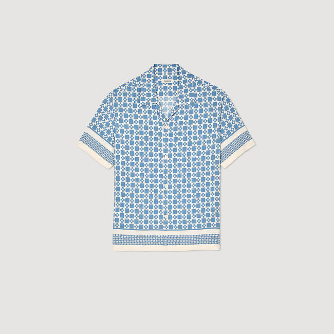 Chemise fluide à imprimé Square Cross