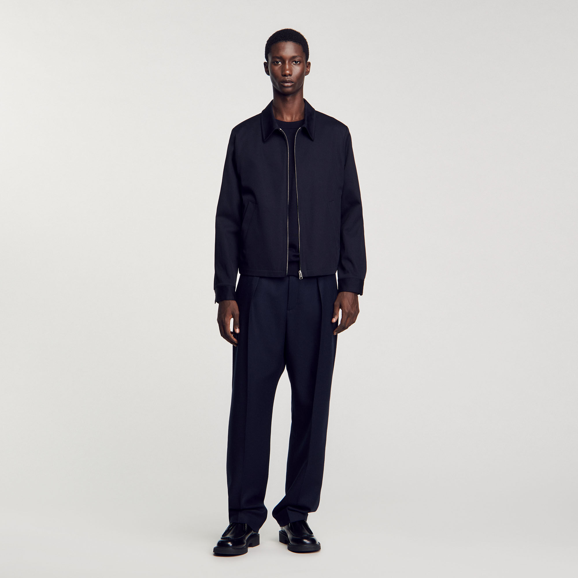 Blouson zippé en coton