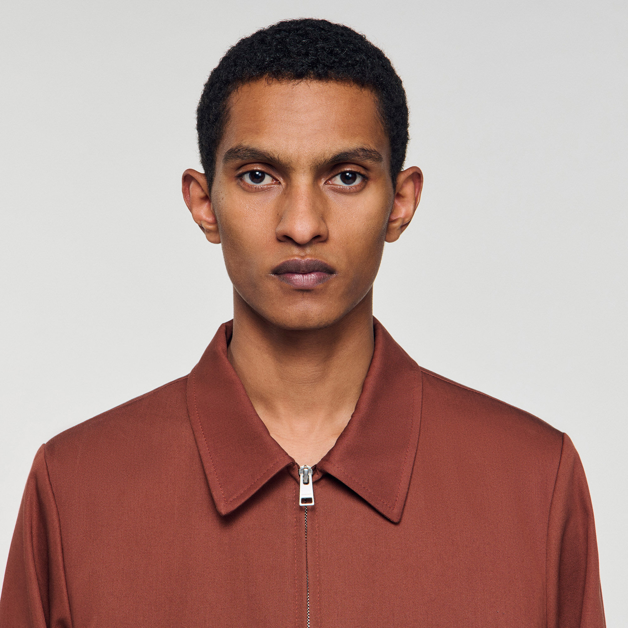 Blouson zippé en coton