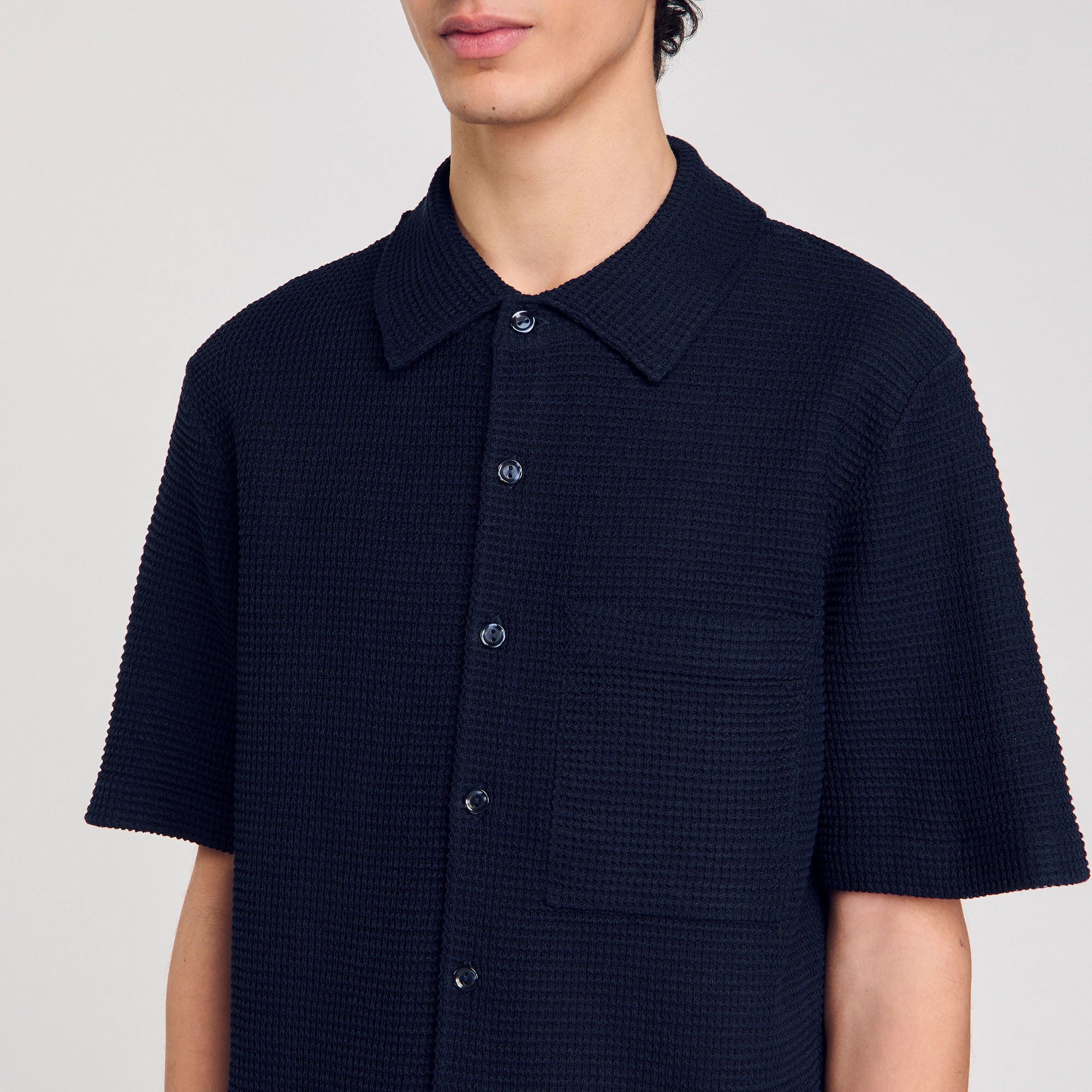 Chemise en nid d'abeille