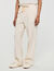Pantalon large en coton élastiqué