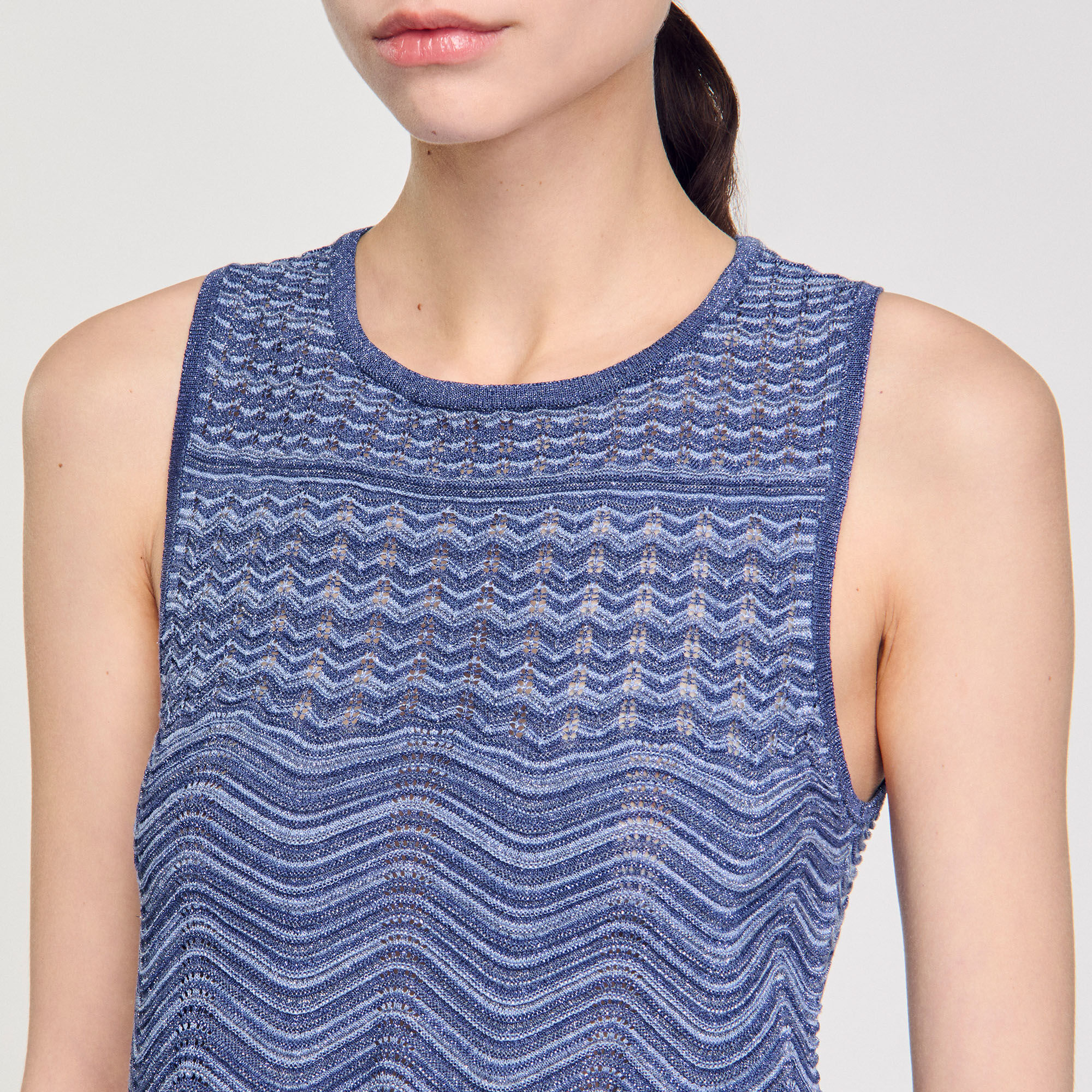 Pull en maille scintillante