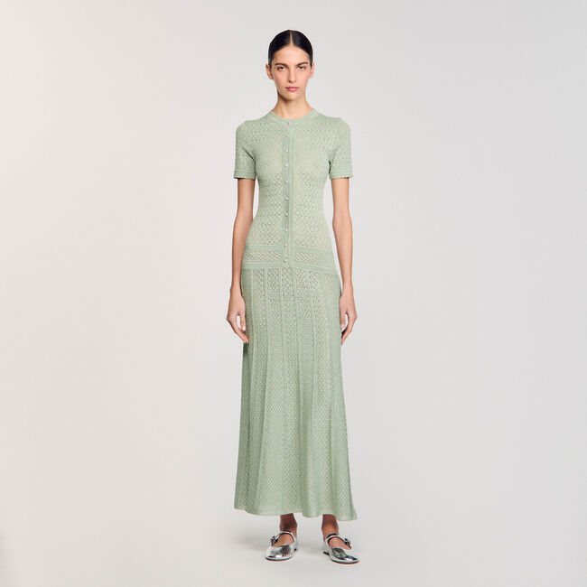 Robe longue en maille 