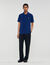 Polo à logo cuir