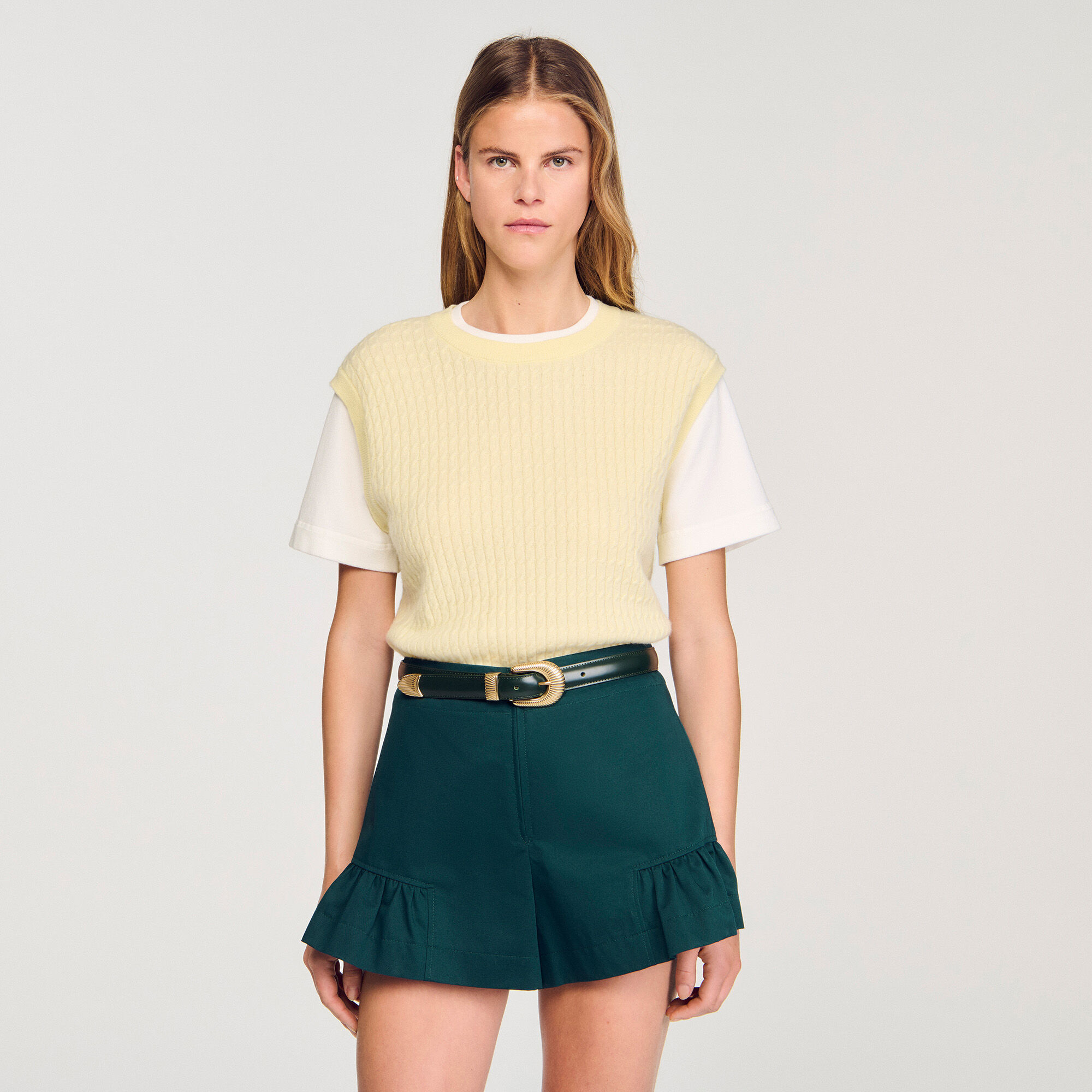 Pull 2 en 1 bicolore