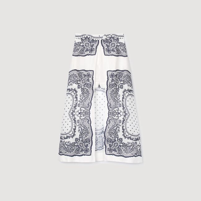Jupe short à imprimé bandana 