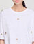 T-shirt court perlé