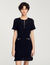Robe courte en maille 