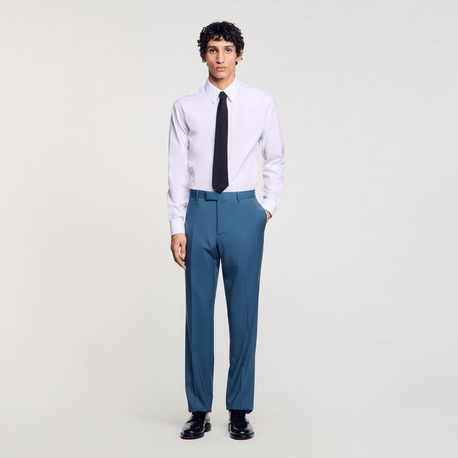 Pantalon de costume en laine