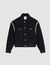 Veste en jean oversize strassée