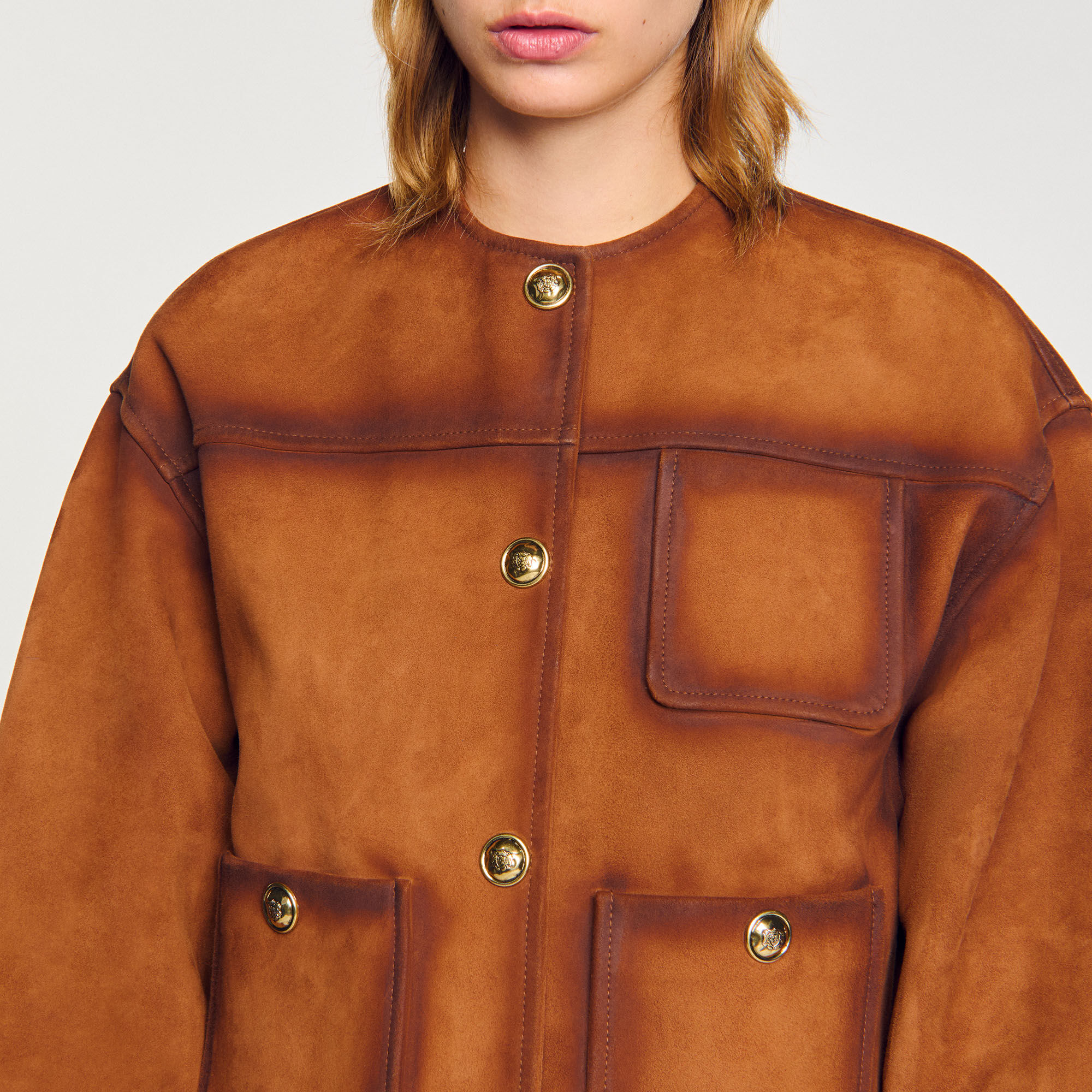 Blouson en suède