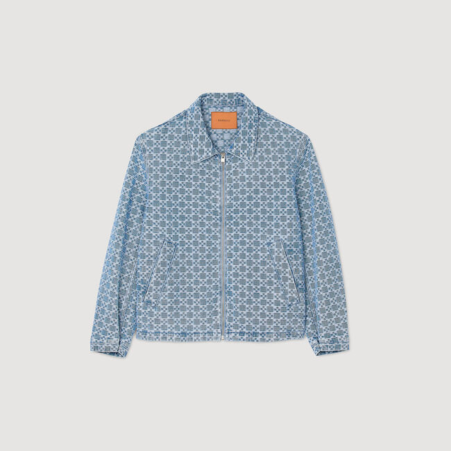 Veste en jean square cross