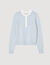Pull bicolore en laine et cachemire 