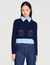 Pull court en laine et cachemire