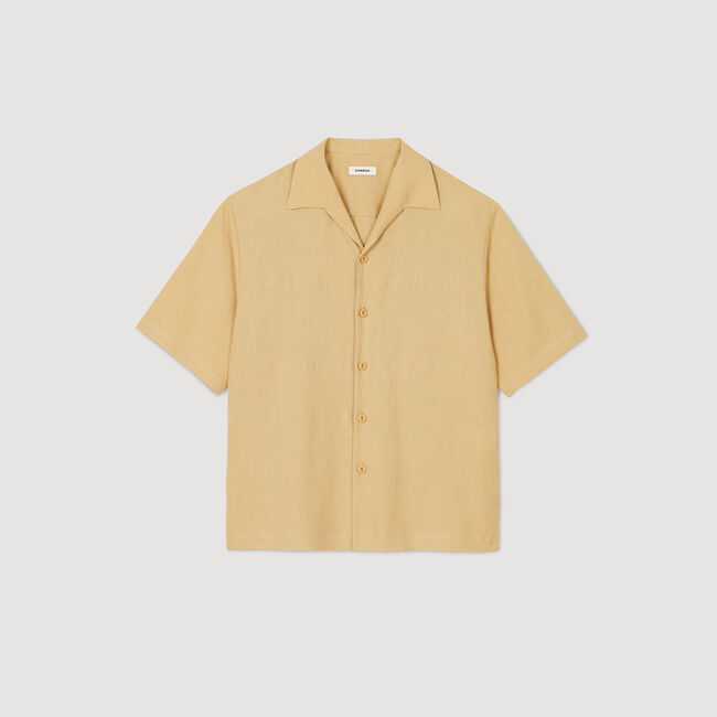Chemise en coton et lin