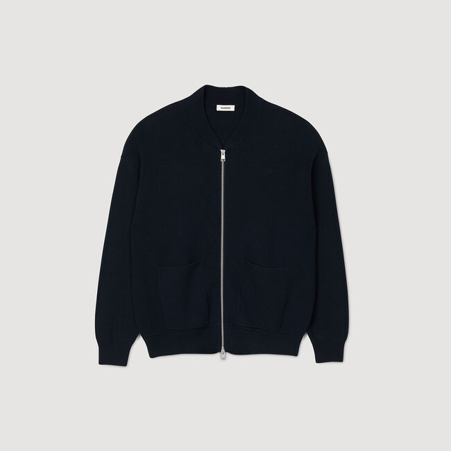 Blouson esprit teddy en maille