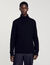 Pull col roulé laine et cachemire