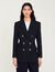 Veste de tailleur à boutonnage croisé