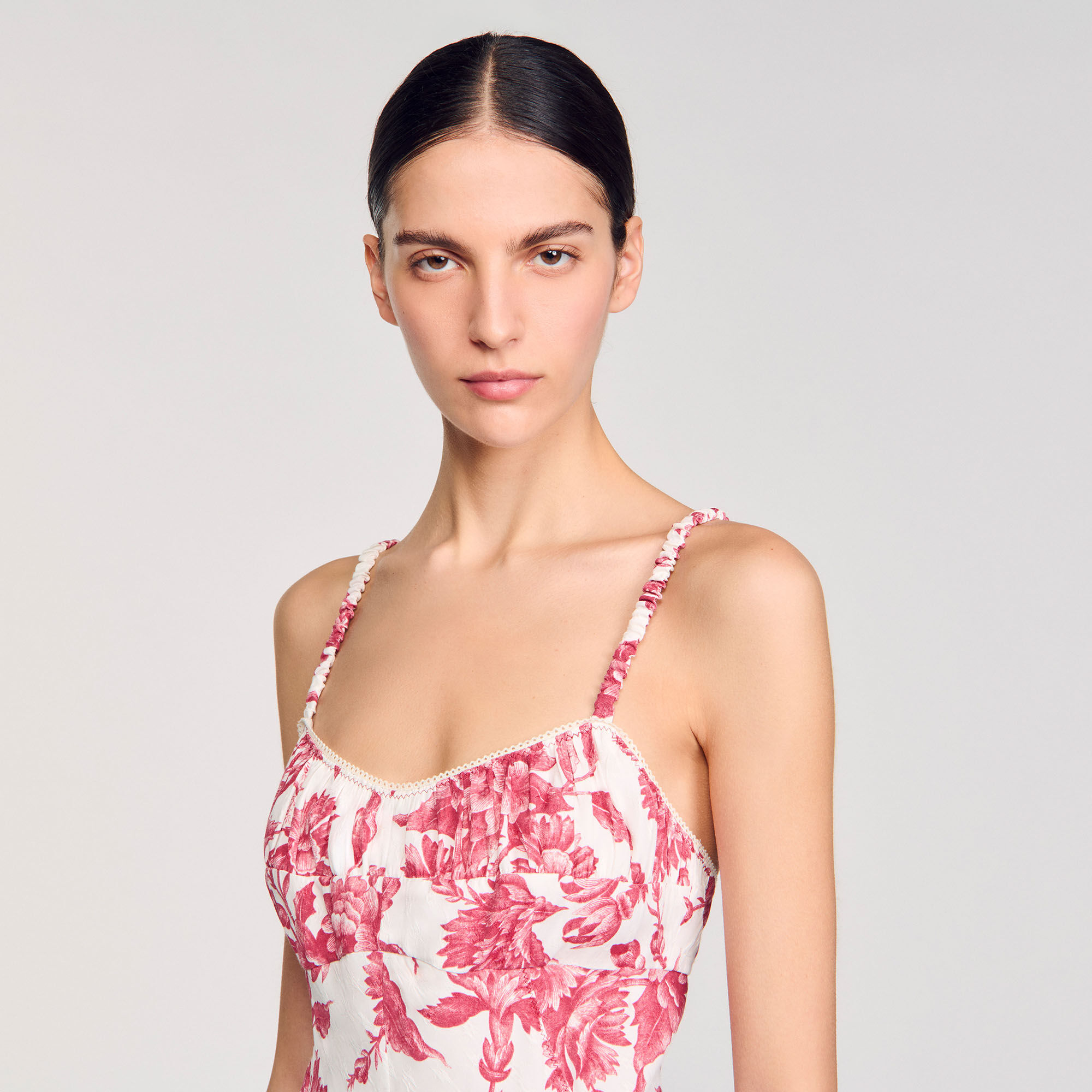 Robe longue à imprimé fleuri