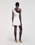 Robe courte asymétrique