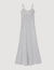 Robe longue rayée à bretelles