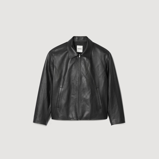 Blouson en cuir d'agneau